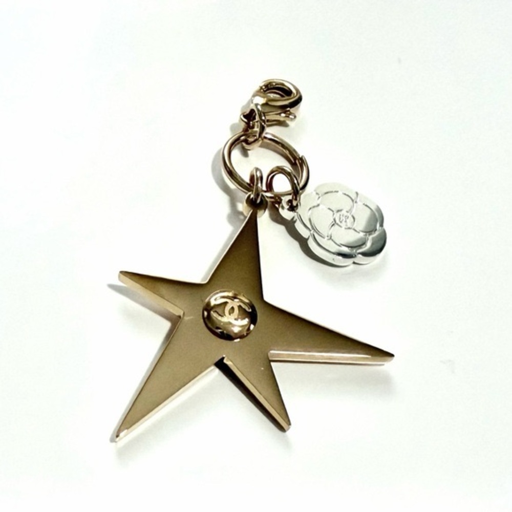 CHANEL Gold and Silver Star Keychain Limited Edition 2025